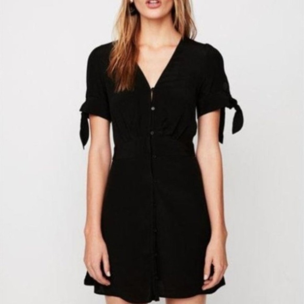 Express‎ Button Front Sleeve Shirt Dress